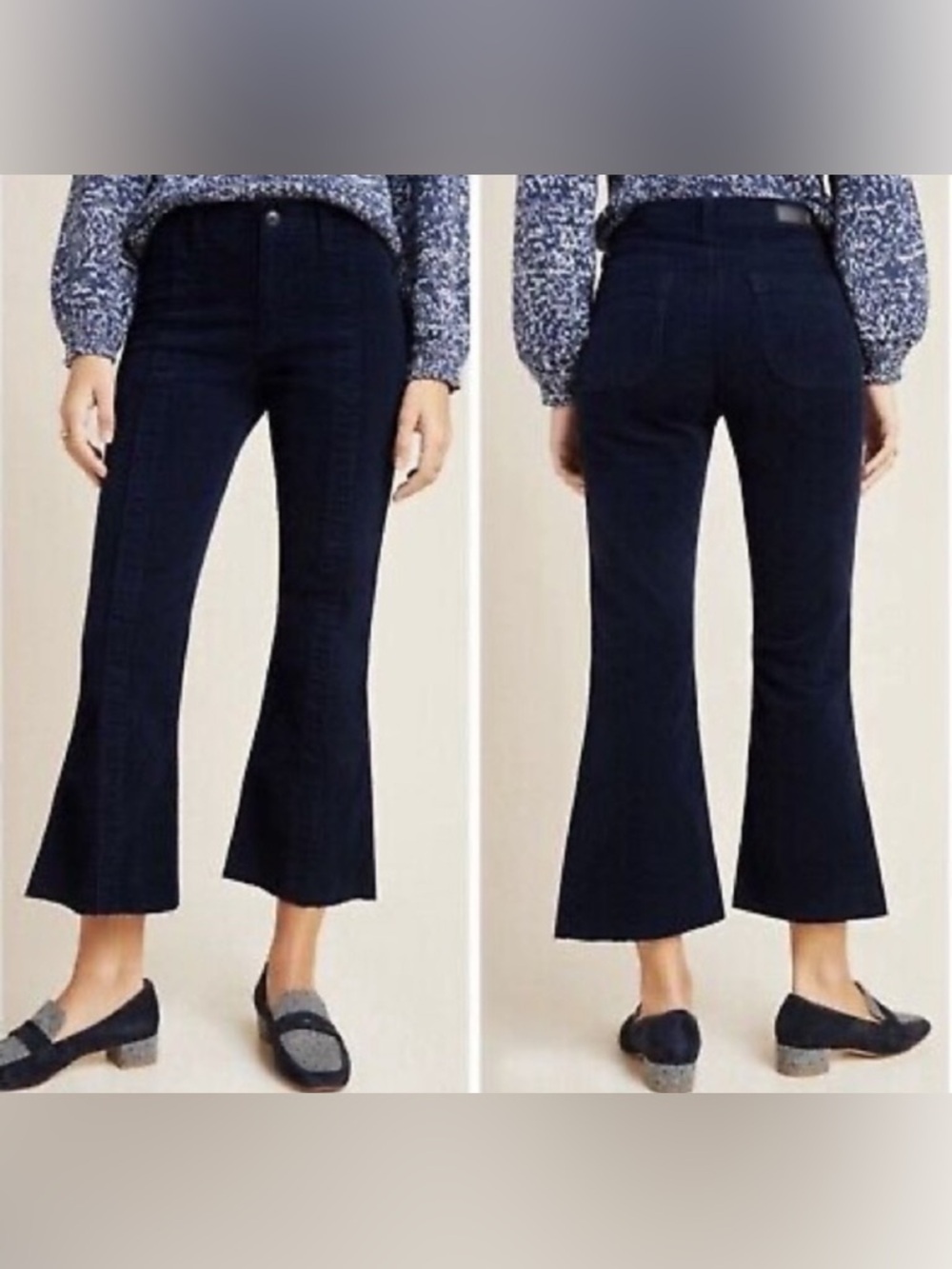 NWT Adriano Goldschmied The Paneled Quinne Crop Pants Size 27